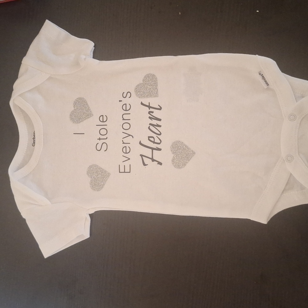 Homemade Baby onesie 0-3 months